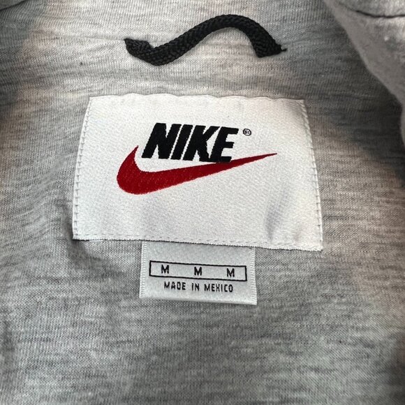 Vintage 90s Nike Windbreaker Single Swoosh Black Jacket Men's Size Medium - Picture 10 of 12